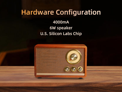 CHOYONG R1 Walnut Solid Wood Bluetooth Speaker