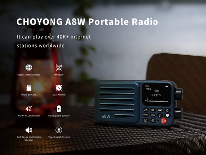 CHOYONG A8W Portable Smart Internet Radio