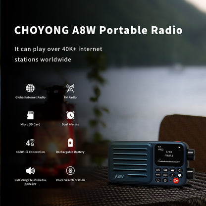 CHOYONG A8W Portable Smart Internet Radio