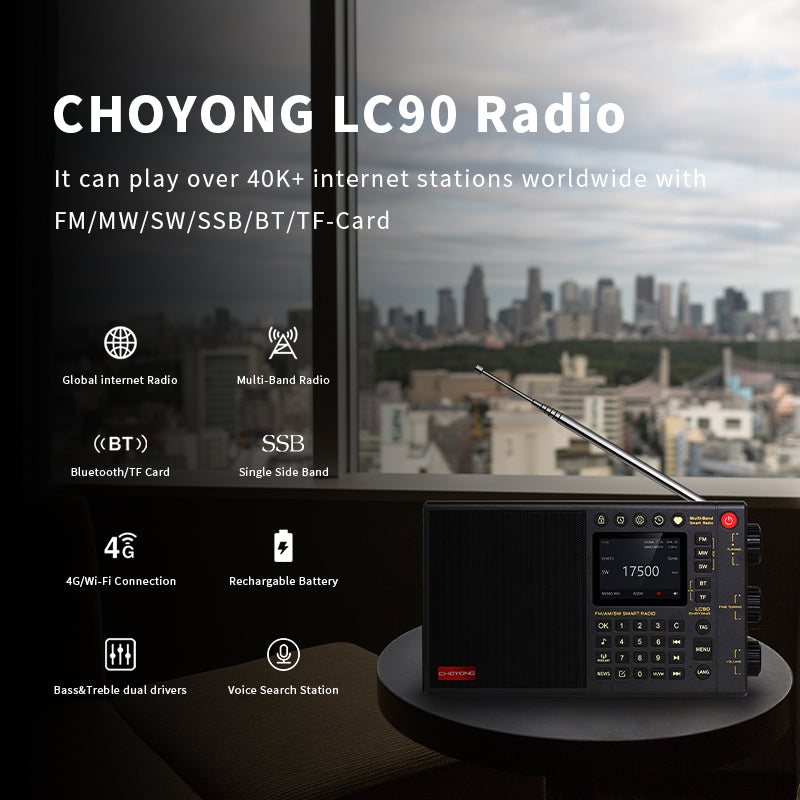 CHOYONG LC90 Multi-Band Smart Internet Radio