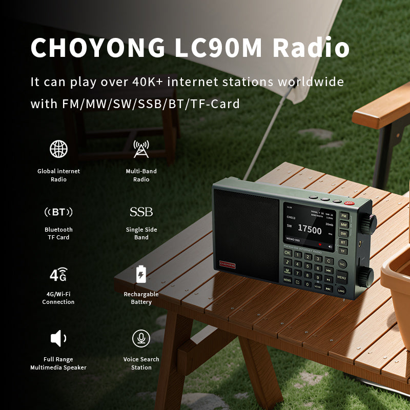CHOYONG LC90 Mini Multi-Band Smart Internet Radio