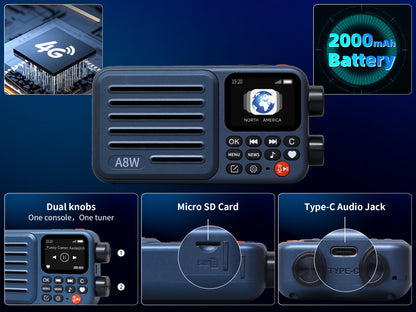 CHOYONG A8W Portable Smart Internet Radio