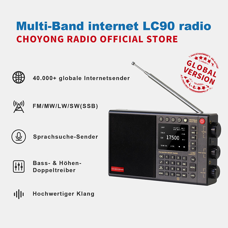 CHOYONG LC90 Multi-Band Smart Internet Radio