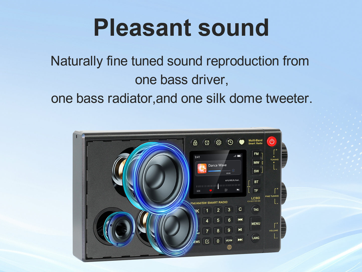 CHOYONG LC90 Multi-Band Smart Internet Radio