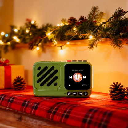 Choyong Voyager Bluetooth Speaker Wireless Internet Radio with WIFI/4G,World Radio Station,BT5.3, Electronics for Home/Travel/Outdoor mini Portable Speaker