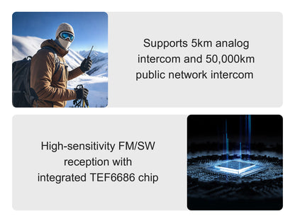 CHOYONG WT2 Multi-Functional Walkie Talkie