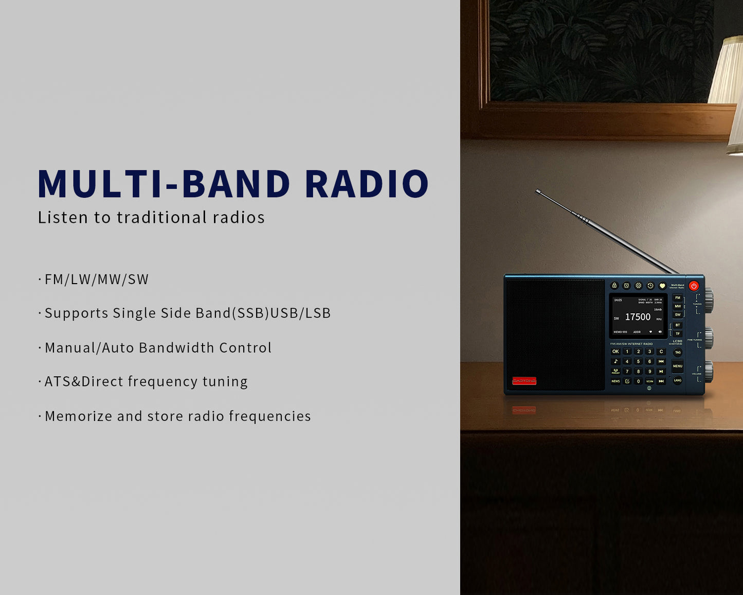 ChoYong LC90 Multi-Band Smart Internet Radio（Global version）