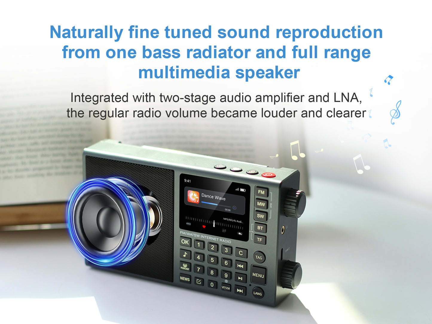 CHOYONG LC90 Mini Multi-Band Smart Internet Radio