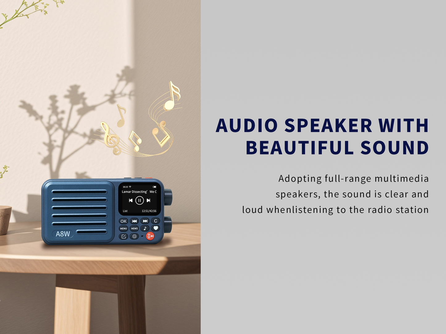 CHOYONG A8W Portable Smart Internet Radio