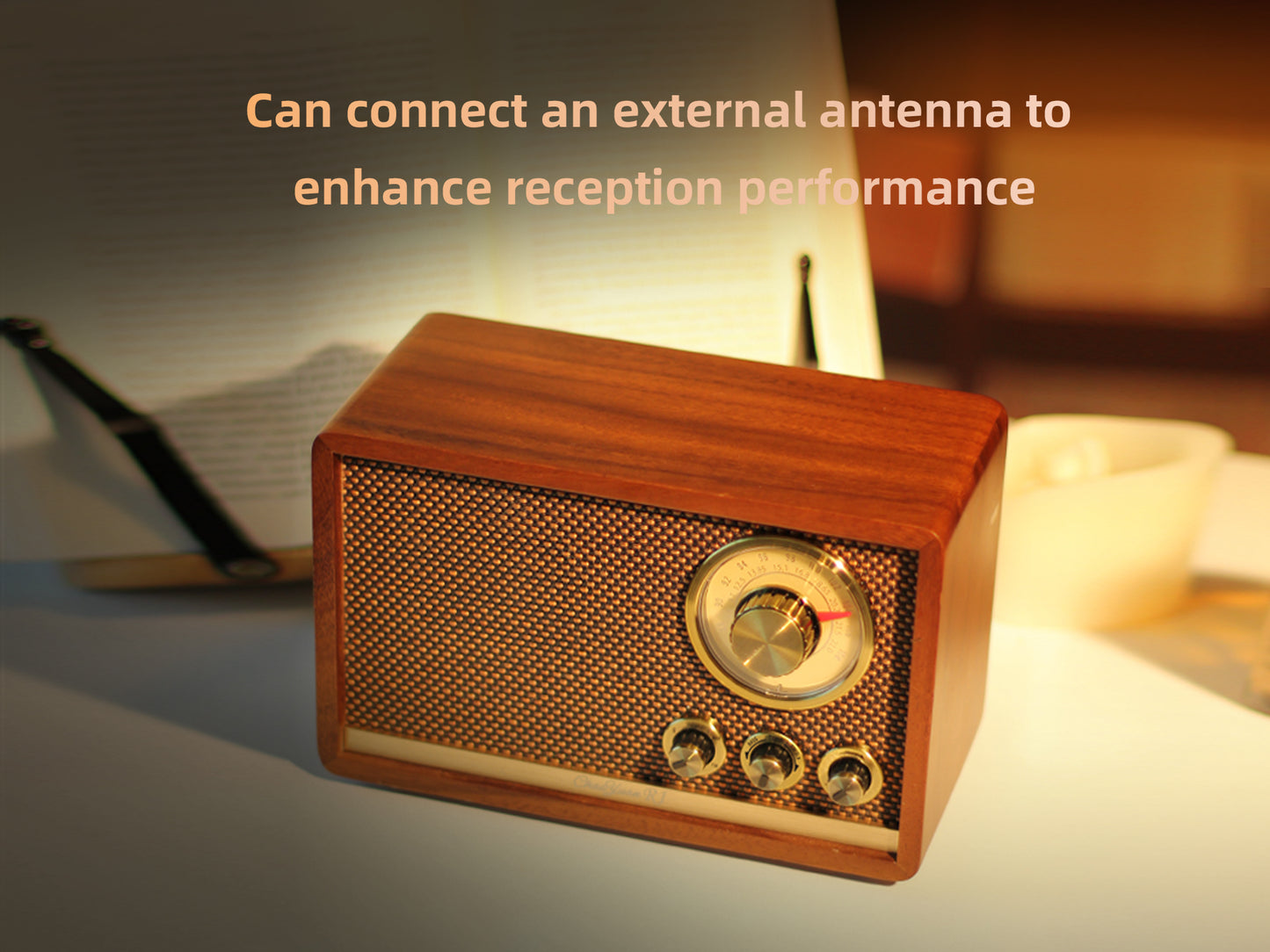 CHOYONG R1 Walnut Solid Wood Bluetooth Speaker