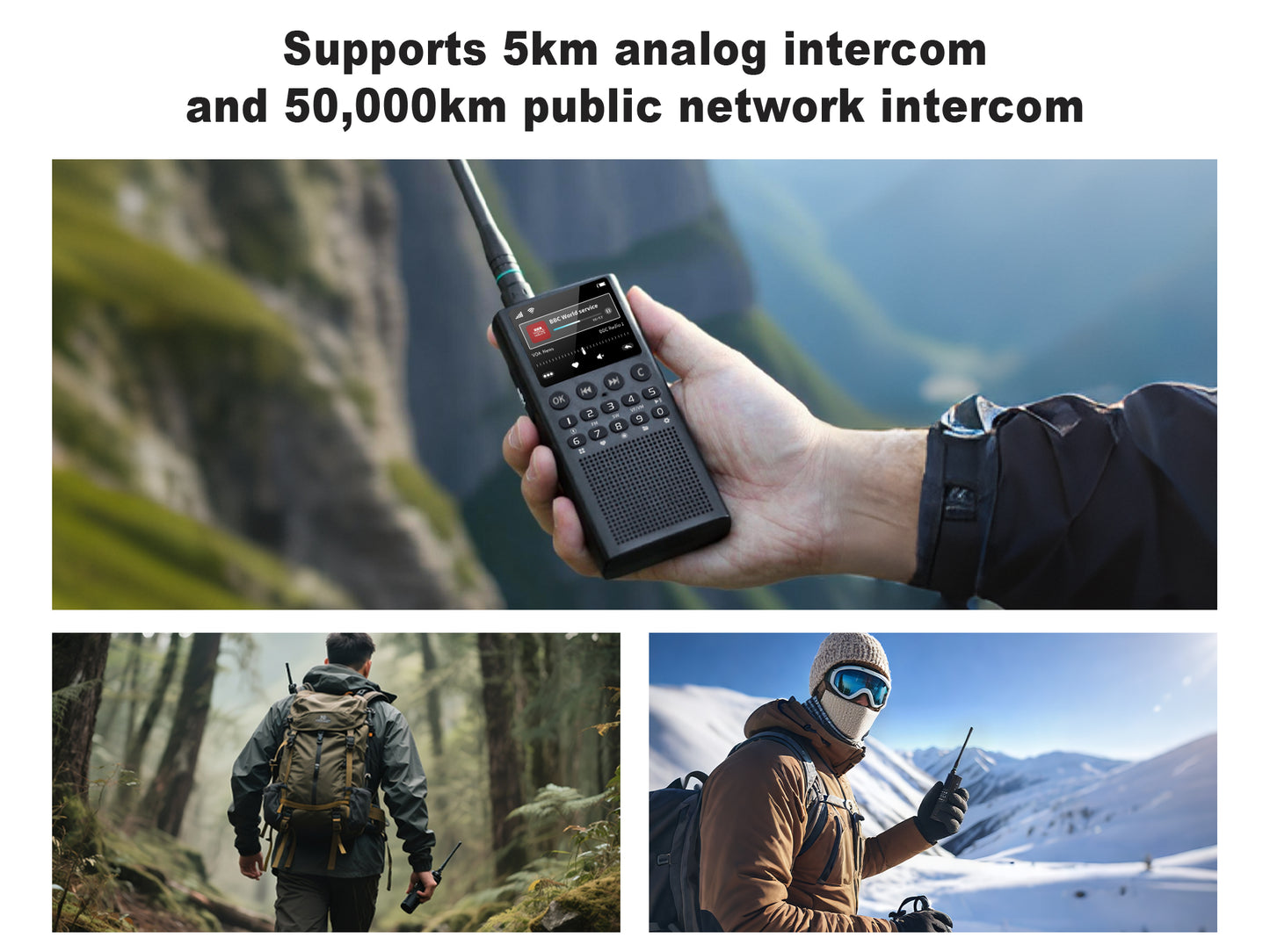 CHOYONG WT2 Multi-Functional Walkie Talkie