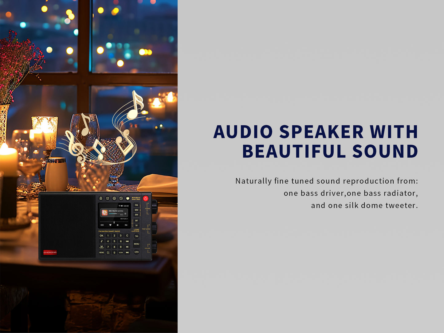 朝元LC90全頻段網絡智能收音機（支持SSB和語音選廣播）