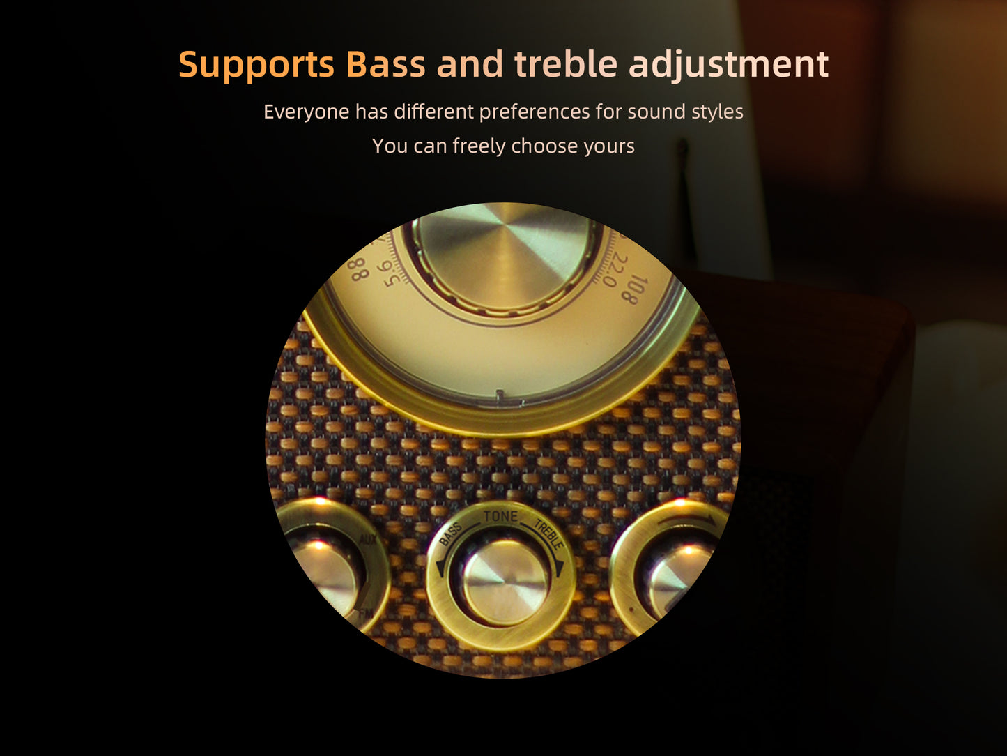 CHOYONG R1 Walnut Solid Wood Bluetooth Speaker