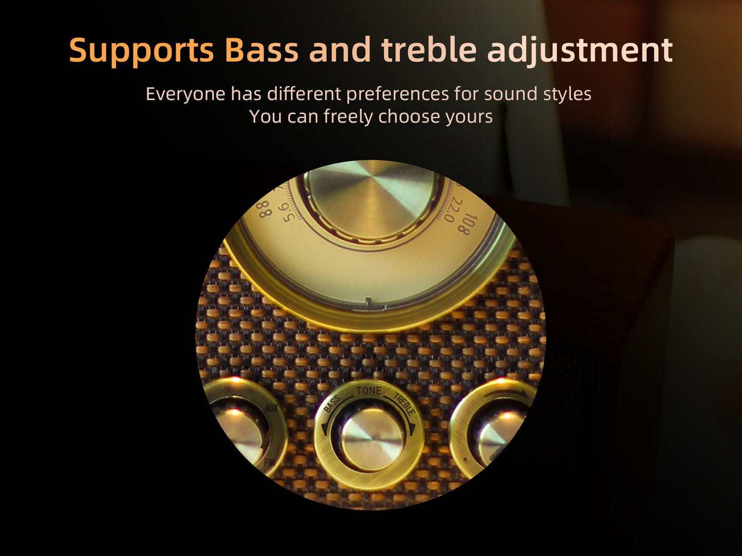 CHOYONG R1 Walnut Solid Wood Bluetooth Speaker