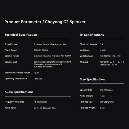 CHOYONG Maestro C2 WiFi Speaker