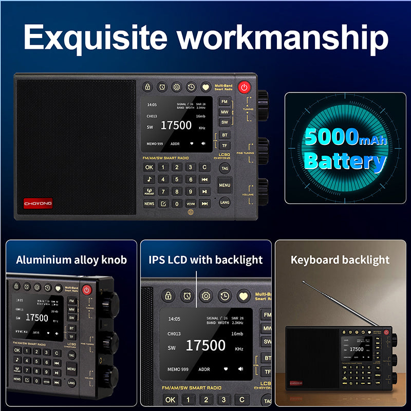 CHOYONG LC90 Multi-Band Smart Internet Radio