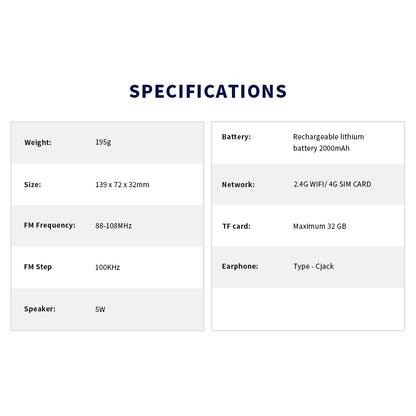 CHOYONG A8W Portable Smart Internet Radio