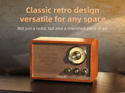 CHOYONG R1 Walnut Solid Wood Bluetooth Speaker